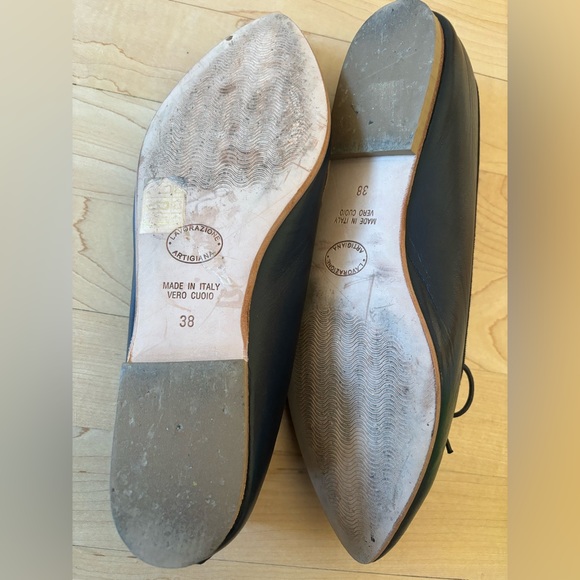 Italian leather ballerines 38/7.5 - Picture 2 of 3